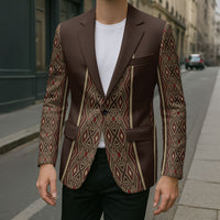 Mabuhay Philippines Festival Blazer Tnalak Modern Filipiniana Inspired LT14 - Polynesian Pride