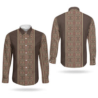 Mabuhay Philippines Festival Couples Matching Tank Maxi Dress and Long Sleeve Button Shirt Tnalak Modern Filipiniana Inspired LT14 - Polynesian Pride
