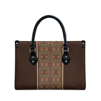 Mabuhay Philippines Festival Leather Bag Tnalak Modern Filipiniana Inspired LT14 - Polynesian Pride