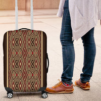 Mabuhay Philippines Festival Luggage Cover Tnalak Modern Filipiniana Inspired LT14 Brown - Polynesian Pride