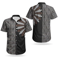 Mabuhay Philippines Festival Couples Matching Off Shoulder Maxi Dress and Hawaiian Shirt Araw Tnalak Modern Filipiniana Inspired LT14 - Polynesian Pride