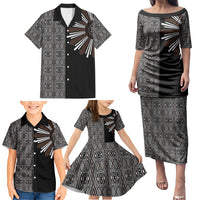 Mabuhay Philippines Festival Family Matching Puletasi and Hawaiian Shirt Araw Tnalak Modern Filipiniana Inspired LT14 - Polynesian Pride