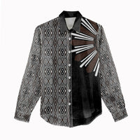 Mabuhay Philippines Festival Women Casual Shirt Araw Tnalak Modern Filipiniana Inspired LT14 - Polynesian Pride