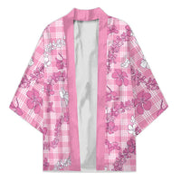 Alaka Aloha Hawaii Kimono Plumeria Lei With Palaka Motif - Polynesian Pride