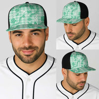 Omaomao Aloha Hawaii Baseball Net Cap Plumeria Lei With Palaka Motif - Polynesian Pride
