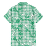 Omaomao Aloha Hawaii Family Matching Mermaid Dress and Hawaiian Shirt Plumeria Lei With Palaka Motif LT14 - Polynesian Pride