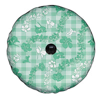 Omaomao Aloha Hawaii Spare Tire Cover Plumeria Lei With Palaka Motif - Polynesian Pride