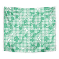 Omaomao Aloha Hawaii Tapestry Plumeria Lei With Palaka Motif - Polynesian Pride