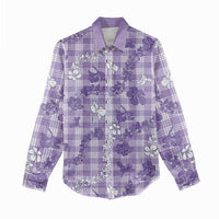 Poni Aloha Hawaii Women Casual Shirt Plumeria Lei With Palaka Motif - Polynesian Pride