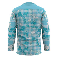 Polu Aloha Hawaii Hockey Jersey Plumeria Lei With Palaka Motif - Polynesian Pride