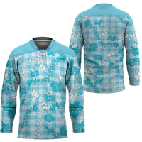 Polu Aloha Hawaii Hockey Jersey Plumeria Lei With Palaka Motif - Polynesian Pride