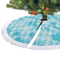 Polu Aloha Hawaii Tree Skirt Plumeria Lei With Palaka Motif - Polynesian Pride