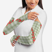 Omaomao Aloha Hawaii Arm Sleeves Rosebud Lei With Palaka Motif LT14 - Polynesian Pride