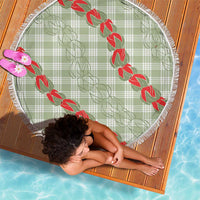 Omaomao Aloha Hawaii Beach Blanket Rosebud Lei With Palaka Motif - Polynesian Pride