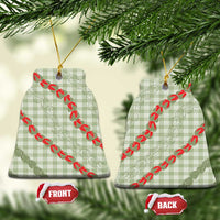 Omaomao Aloha Hawaii Ceramic Ornament Rosebud Lei With Palaka Motif - Polynesian Pride