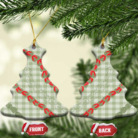 Omaomao Aloha Hawaii Ceramic Ornament Rosebud Lei With Palaka Motif - Polynesian Pride