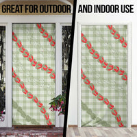 Omaomao Aloha Hawaii Door Cover Rosebud Lei With Palaka Motif LT14 - Polynesian Pride
