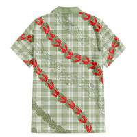 Omaomao Aloha Hawaii Family Matching Mermaid Dress and Hawaiian Shirt Rosebud Lei With Palaka Motif LT14 - Polynesian Pride