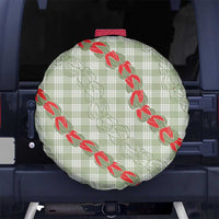 Omaomao Aloha Hawaii Spare Tire Cover Rosebud Lei With Palaka Motif - Polynesian Pride