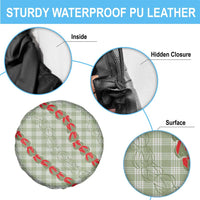 Omaomao Aloha Hawaii Spare Tire Cover Rosebud Lei With Palaka Motif - Polynesian Pride