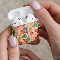 Colorful Aloha Hawaii Hibiscus Orchid Seamless AirPods Case