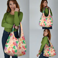 Colorful Aloha Hawaii Hibiscus Orchid Seamless Grocery Bag