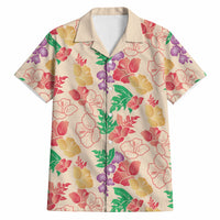 Colorful Aloha Hawaii Hibiscus Orchid Seamless Hawaiian Shirt