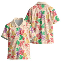 Colorful Aloha Hawaii Hibiscus Orchid Seamless Kid Hawaiian Shirt