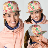 Colorful Aloha Hawaii Hibiscus Orchid Seamless Mesh Trucker Cap