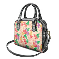 Colorful Aloha Hawaii Hibiscus Orchid Seamless Shoulder Handbag
