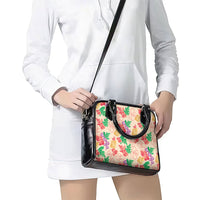 Colorful Aloha Hawaii Hibiscus Orchid Seamless Shoulder Handbag