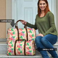 Colorful Aloha Hawaii Hibiscus Orchid Seamless Travel Bag