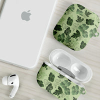 Vesuvian Green Aloha Hawaii Hibiscus Orchid Seamless AirPods Case