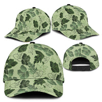 Vesuvian Green Aloha Hawaii Hibiscus Orchid Seamless Classic Cap
