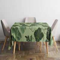 Vesuvian Green Aloha Hawaii Hibiscus Orchid Seamless Tablecloth