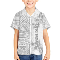 Samoa White Sunday Hawaiian Shirt Manuia le Aso Sa o Tamaiti Polynesian Plumeria LT14 - Polynesian Pride