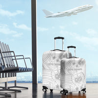 Samoa White Sunday Luggage Cover Manuia le Aso Sa o Tamaiti Polynesian Plumeria LT14 - Polynesian Pride