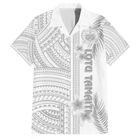 personalised-samoa-white-sunday-family-matching-long-sleeve-bodycon-dress-and-hawaiian-shirt-manuia-le-aso-sa-o-tamaiti-polynesian-plumeria