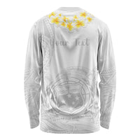 Personalised Samoa White Sunday Long Sleeve Shirt Lotu Tamaiti 2023 With Coat Of Arms LT14 - Polynesian Pride