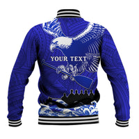 Personalised American Samoa Fautasi Race Baseball Jacket Eagle With Polynesian Pattern LT14 - Polynesian Pride