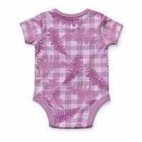 Pink Palaka Hawaii Palapalai Baby Onesie Hawaiian Fern