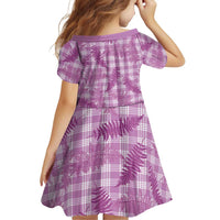 Pink Palaka Hawaii Palapalai Family Matching Summer Maxi Dress and Hawaiian Shirt Hawaiian Fern LT14 - Polynesian Pride