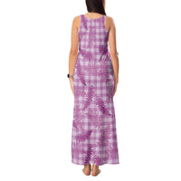 Pink Palaka Hawaii Palapalai Tank Maxi Dress Hawaiian Fern - Polynesian Pride