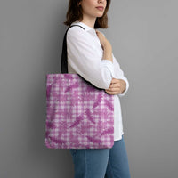 Pink Palaka Hawaii Palapalai Tote Bag Hawaiian Fern LT14 - Polynesian Pride