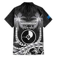FSM Yap Day Family Matching Puletasi and Hawaiian Shirt 2025 Wa'ab Micronesia Black Color