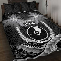 FSM Yap Day Quilt Bed Set 2025 Wa'ab Micronesia Black Color