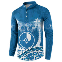 FSM Yap Day Button Sweatshirt 2025 Wa'ab Micronesia Flag Color