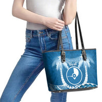 FSM Yap Day Leather Tote Bag 2025 Wa'ab Micronesia Flag Color