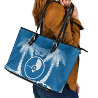 FSM Yap Day Leather Tote Bag 2025 Wa'ab Micronesia Flag Color
