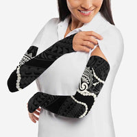 Aloha Hawaii Kalo Pikake Lei Arm Sleeves Chest Tattoo Black Hawaiian Pattern